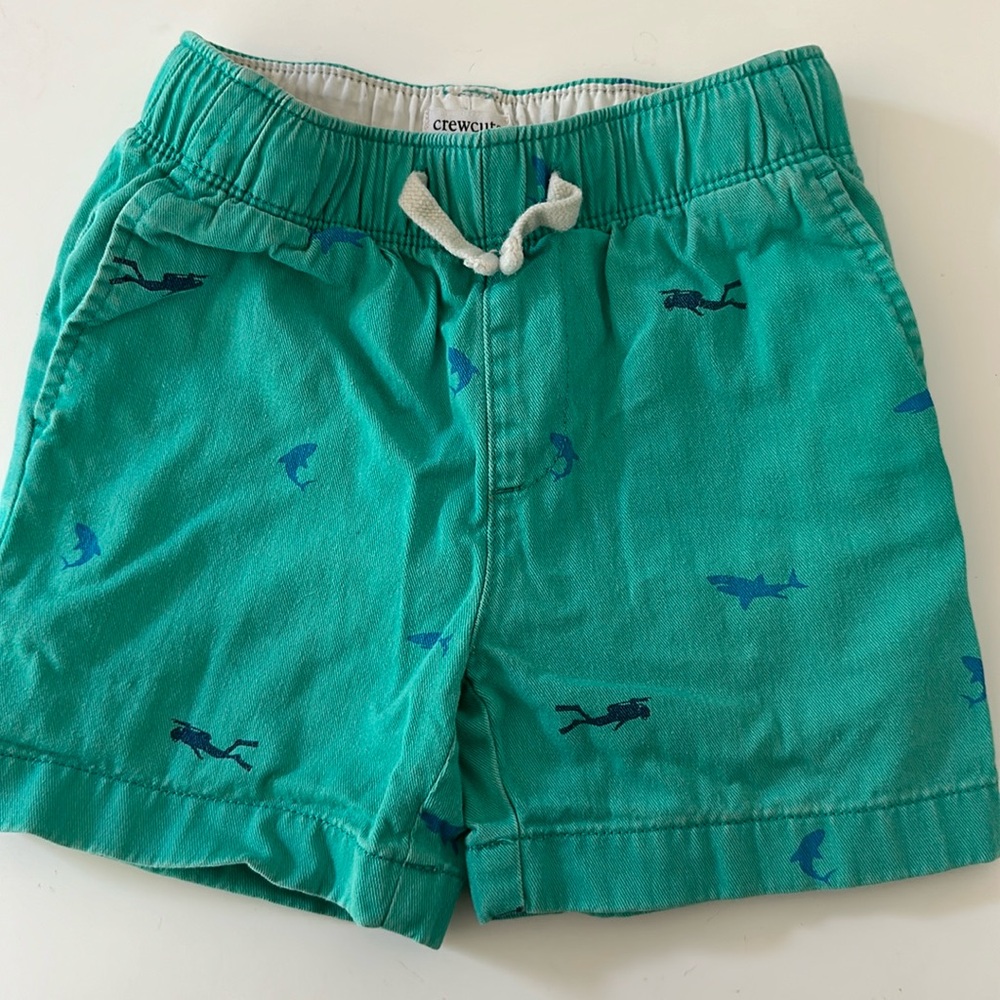 Boys' drawstring twill dock short